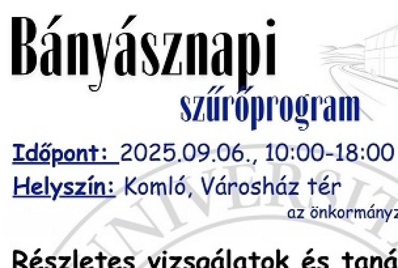 Komlói Bányásznap Szűrőbusz 09.06.